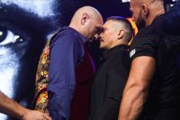 Олександр Усик відреагував на зухвалу поведінку Ф'юрі під час їхньої битви поглядів: "Не торкайся до мене"