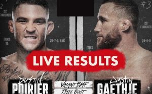 Результати турніру UFC 291