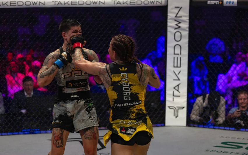 Відео бою Кріс Сайборг - Ларисса Пачеко PFL Super Fights: Battle of the Giants
