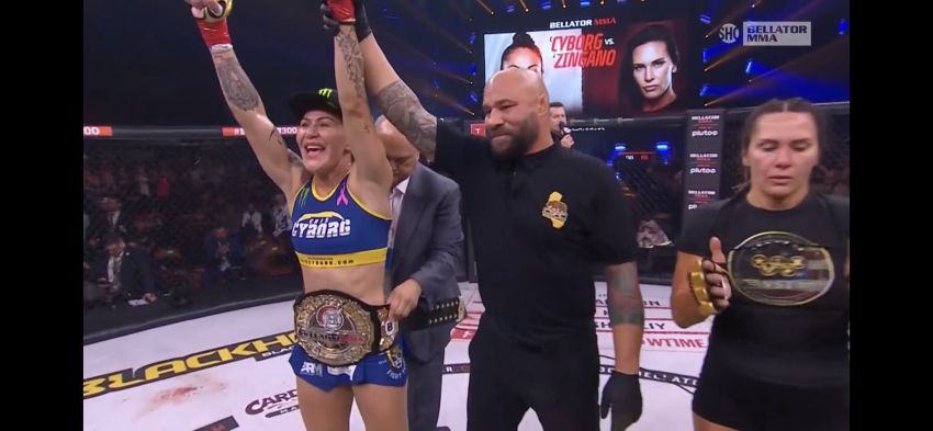 Кріс Сайборг легко розправилася з Кет Зінгано на Bellator 300