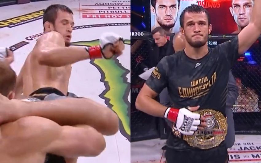Відео бою Усман Нурмагомедов - Брент Прімус Bellator 300