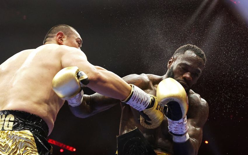 Результати турніру "5 на 5: Queensberry vs Matchroom" Деонтей Вайлдер - Чжан Чжілей