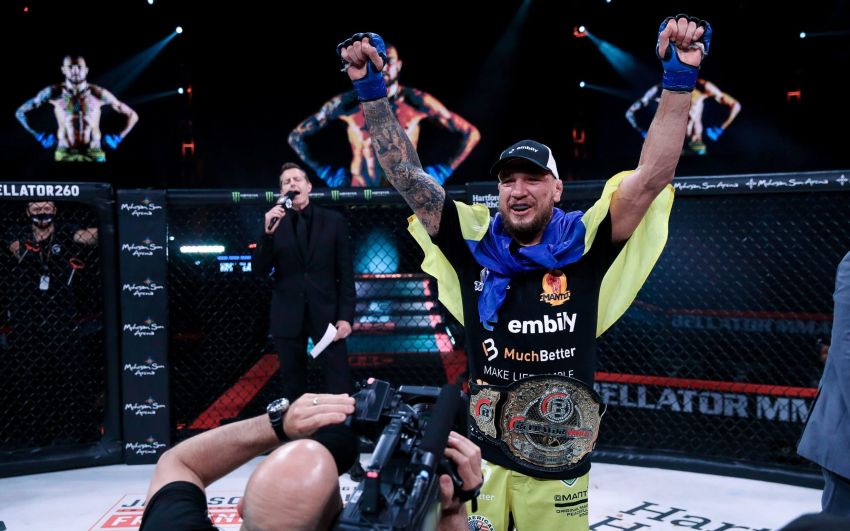 Ярослав Амосов - про дебют Дмитра Гриценка в Bellator: "Це український стиль: йдеш в армію, а потім - битися"