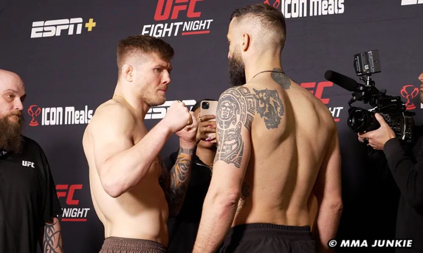 Результати зважування UFC Fight Night 254: Марвін Ветторі - Роман Долідзе 2
