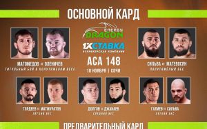 Відео бою Олександр Матмуратов - Павло Гордєєв ACA 148