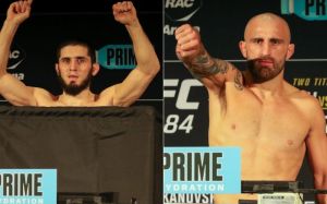 Зважування UFC 284: Махачев виявився важчим за Волкановскі, Тухугов знову не зробив вагу