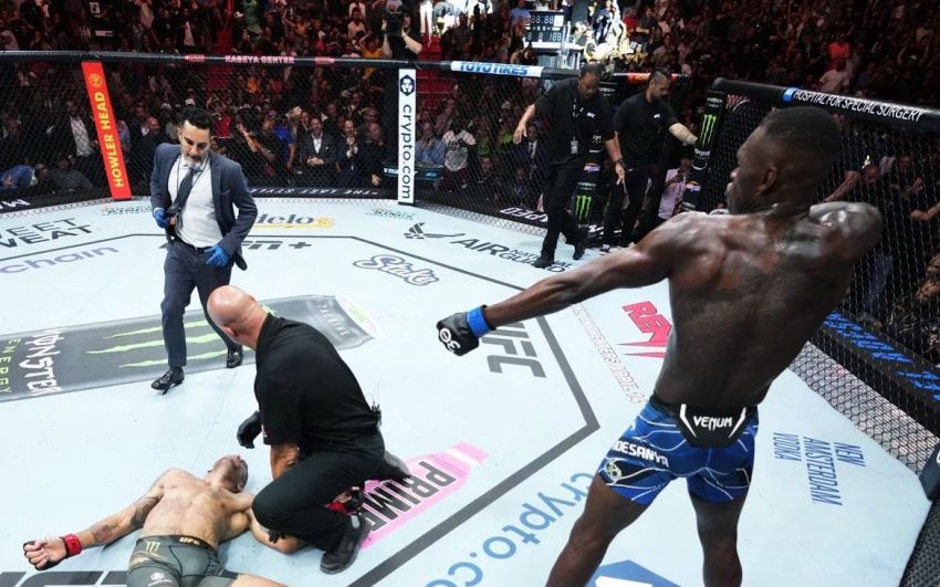 Ісраель Адесанья брутально вирубав Алекса Перейру в реванші на UFC 287