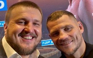 Красюк про бій Берінчика з Менді: "Я у двох куртках, а Денис у шортах"