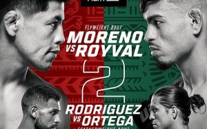 Ставки на UFC Fight Night 237: Коефіцієнти на турнір Брендон Морено - Брендон Ройвал 2
