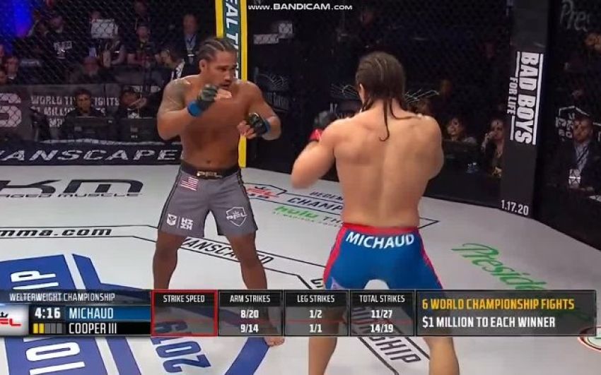 Відео бою Рей Купер III - Девід Мішо PFL 10