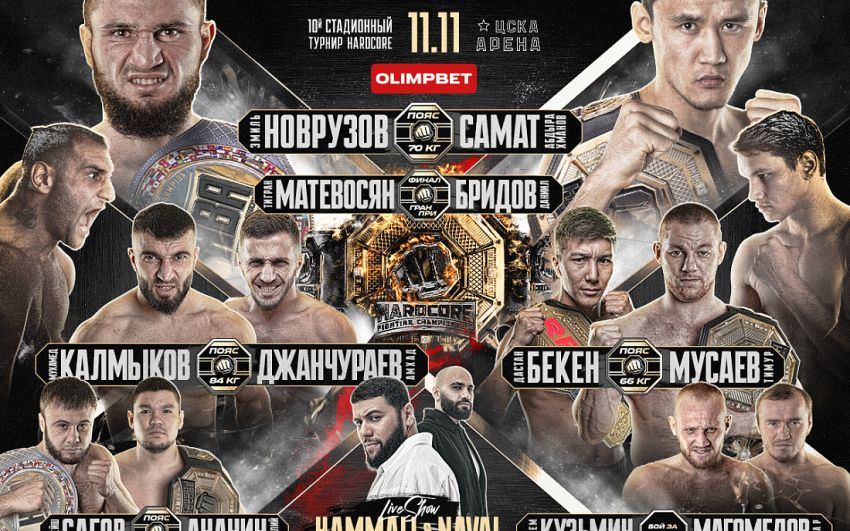 Пряма трансляція Hardcore FC: Самат Абдирахманов - Еміль Новрузов