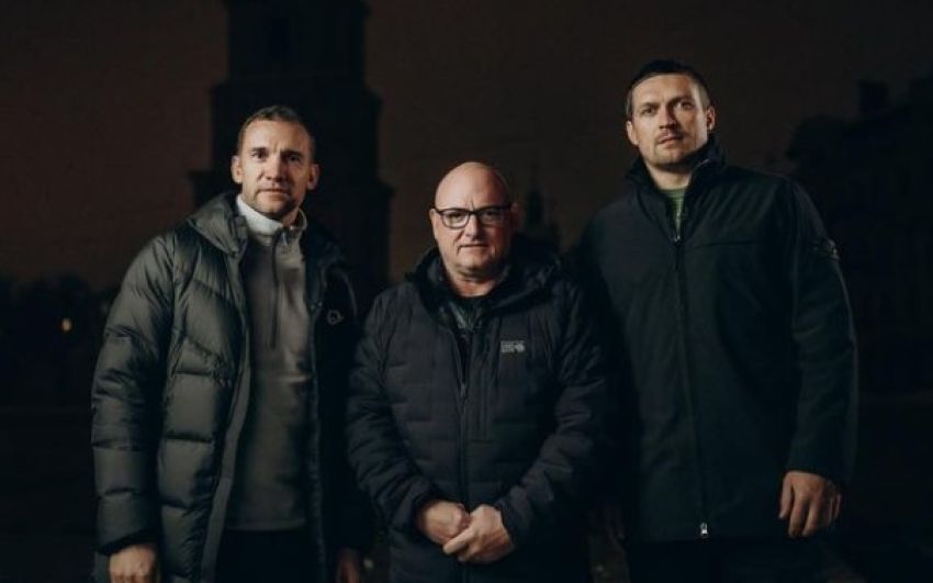 Олександр Усик, Андрій Шевченко та астронавт Скотт Келлі зустрілися в Києві на зйомках