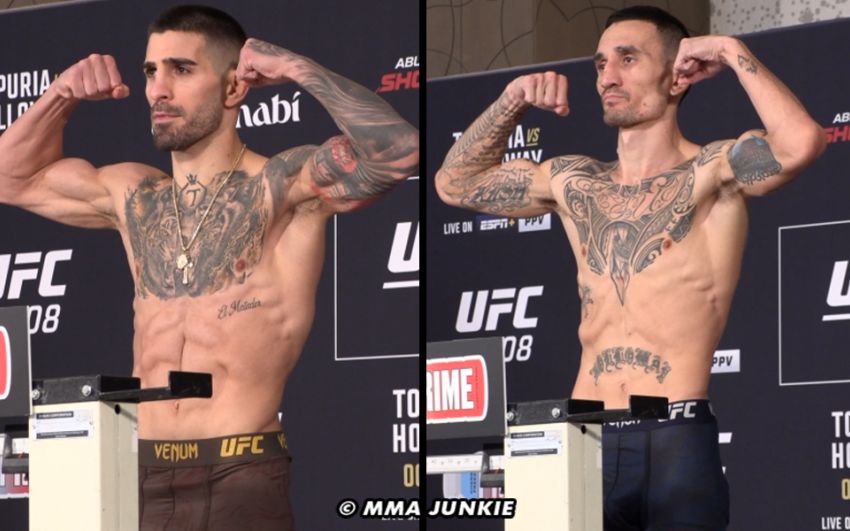 Результати зважування UFC 308: Ілія Топурія - Макс Голловей