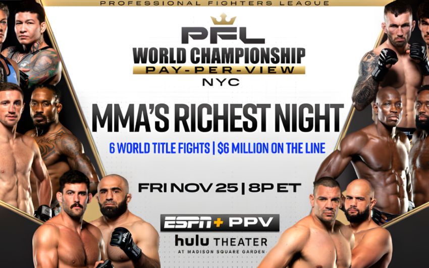 Пряма трансляція PFL 10: 2022 Championships