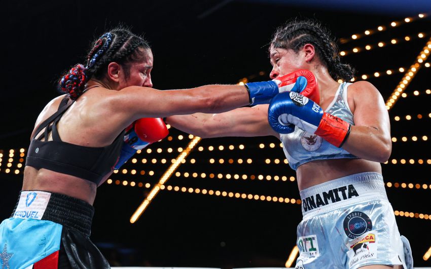 Аманда Серрано стала абсолютною чемпіонкою в напівлегкій вазі, перемігши Еріку Крус