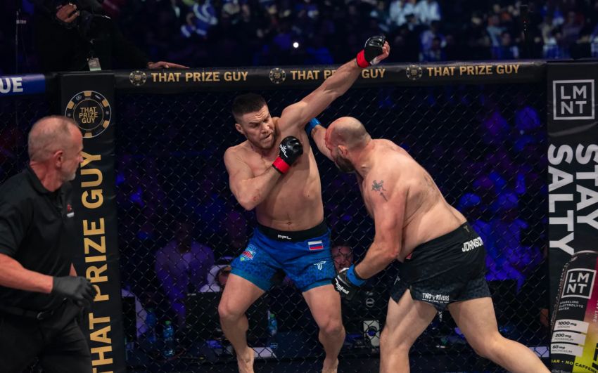 Відео бою Вадим Немков - Тімоті Джонсон PFL Road to Dubai Champions Series