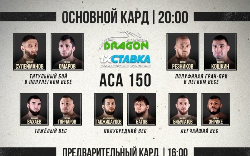 Відео бою Сіро Родрігез - Гаджимурад Хірамагомедов ACA 150