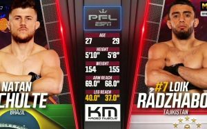 Відео бою Натан Шульте - Лоїк Раджабов PFL 10